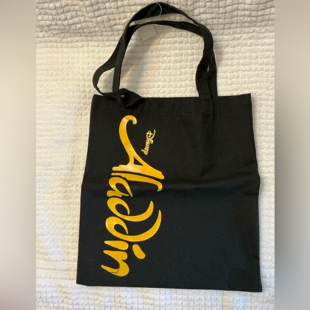 Disney Aladdin Broadway Musical NYC Tote Bag Genie Graphic NWT